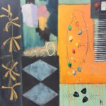 Kunst10daagse Bergen, kunstwerk, bergense schilder, kleurrijk olieverf, kunst aan de muur, moderne kunst, Bergen n.h, interieur ,schilderijen, weekendje Bergen n.h. Huize Glorie, Urbun, cool, Comtemporary,